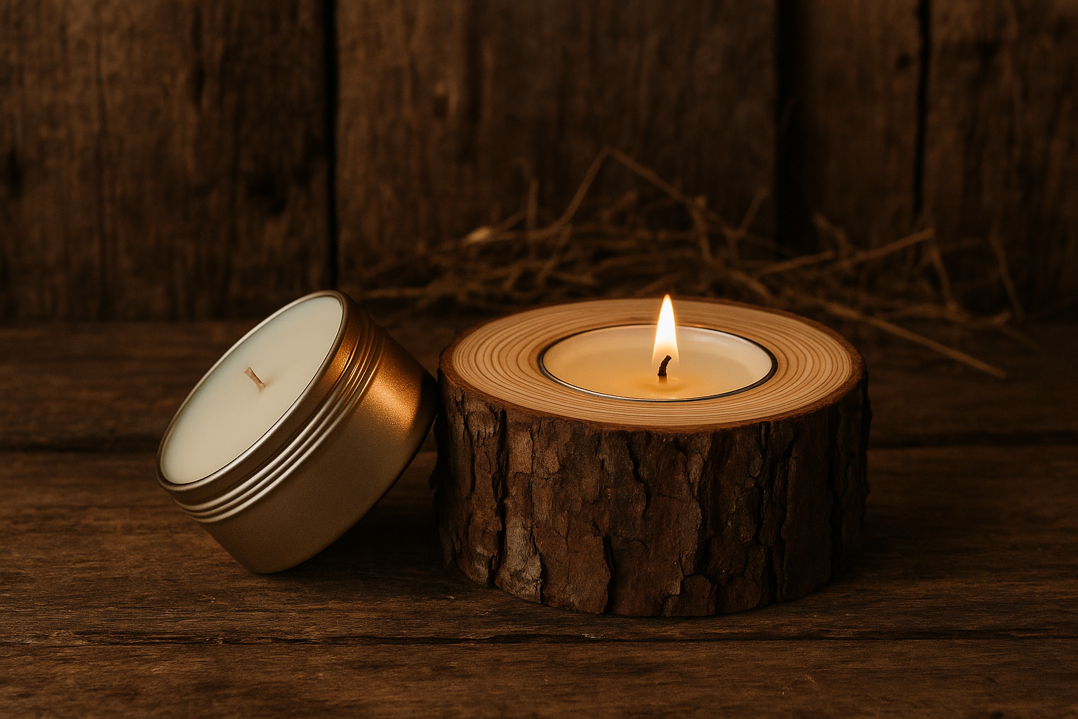 The Rustic Refillable Candle Holder - All Sizes